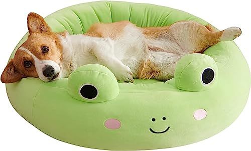 Squishmallows Official 30-inch Wendy Frog Pet Bed - Large Ultra Soft Official Plush Pet Bed