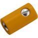 Kahlert Licht Miniatuur-laboratoriumconnector Bus, recht Stift-Ø: 2.6 mm Orange 1 stuk(s) Piece