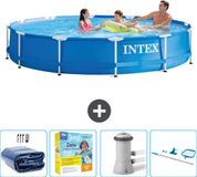 Intex Rond Frame Zwembad - 366 x 76 cm - Blauw