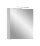 xonox.home Spiegelkast Ice 60 x 70 x 18 cm incl. verlichting in witte corpus wit replica en front wit hoogglans