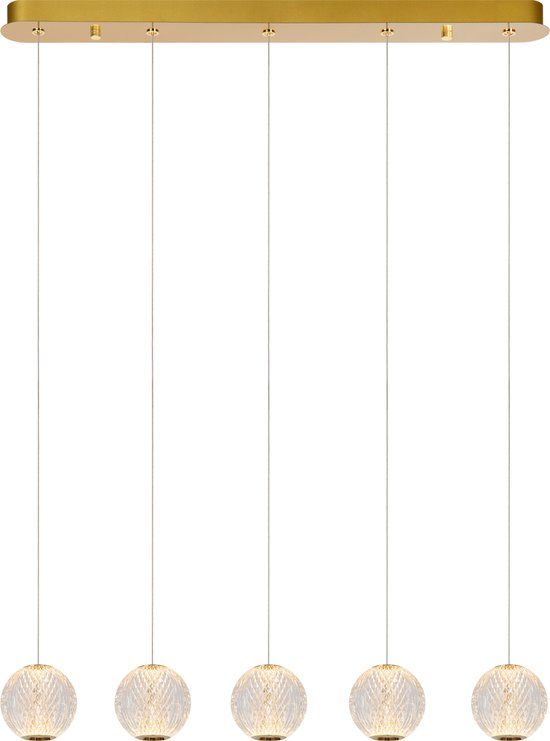 Lucide CINTRA - Hanglamp - LED Dimbaar - 5x4,7W 2700K - Transparant