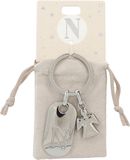 Depesche 11800-017 Sleutelhanger zilver met letter N en beschermengel