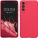 kwmobile telefoonhoesje geschikt voor Samsung Galaxy S21 - Hoesje voor smartphone - Precisie camera uitsnede - In neon roze