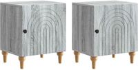 vidaXL Nachtkastje Grijs Sonoma Bewerkt Hout 50 cm