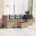 Prolenta Maison Exclusive - Set van 7 tuinbankkussens, beige, van polyrotan