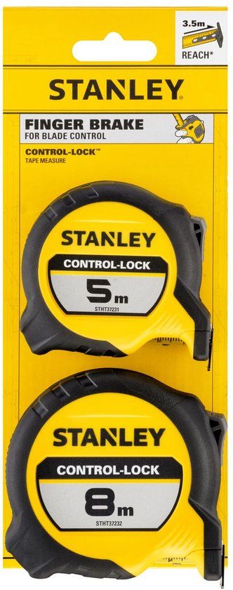 Stanley Handgereedschap Stanley STHT37261-0 Rolbandmaat Control-Lock duopack 5m / 8m