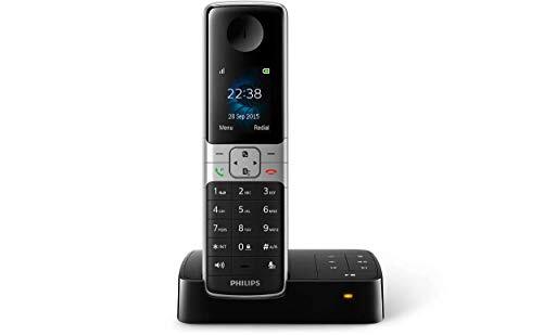 Philips D6351B draadloze telefoon - elegant uiterlijk - plug-and-play - gebruiksgemak - intelligente functies - schermgrootte 4,6 cm (1,8")