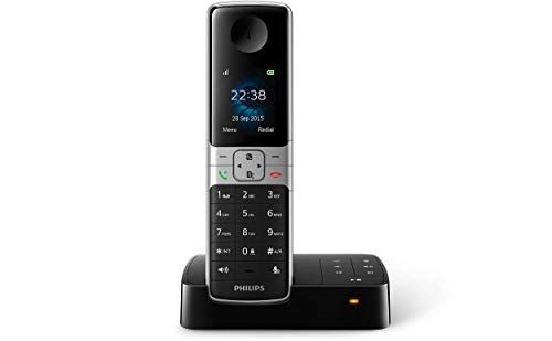 Philips D6351B Draadloze Telefoon - 4,6 cm (1,8") Scherm - Plug-and-Play