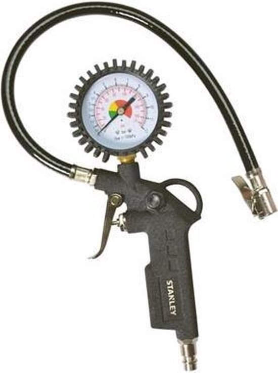 Stanley Bandenvulpistool 150533XSTN - Blaaspistool 10Bar - met Manometer - Compressor Accessoires