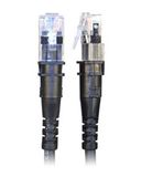 PatchSee TP-6A-U/2 netwerkkabel Zwart 0,6 m Cat6a U/UTP (UTP)
