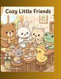 Cozy Little Friends: Cute & Relaxing Coloring Book with Adorable Animal Friends and Cozy Everyday Scenes