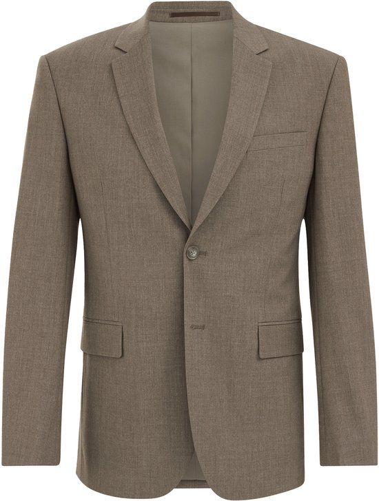 WE Fashion Heren slim fit blazer Taupe