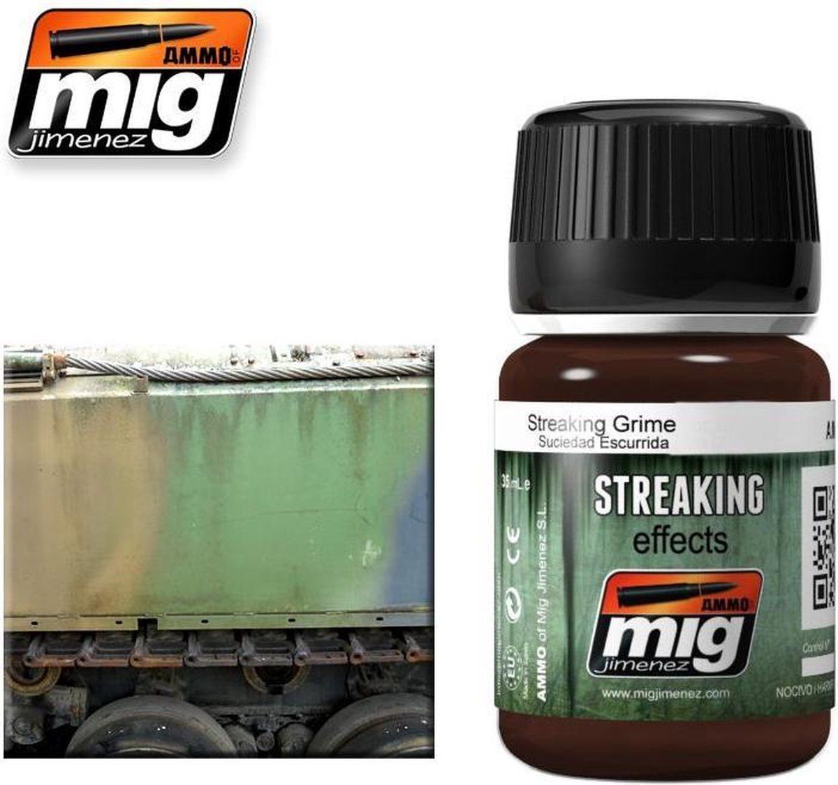 MIG MIG-1203 glazuur streaking Grime - Meerkleurig