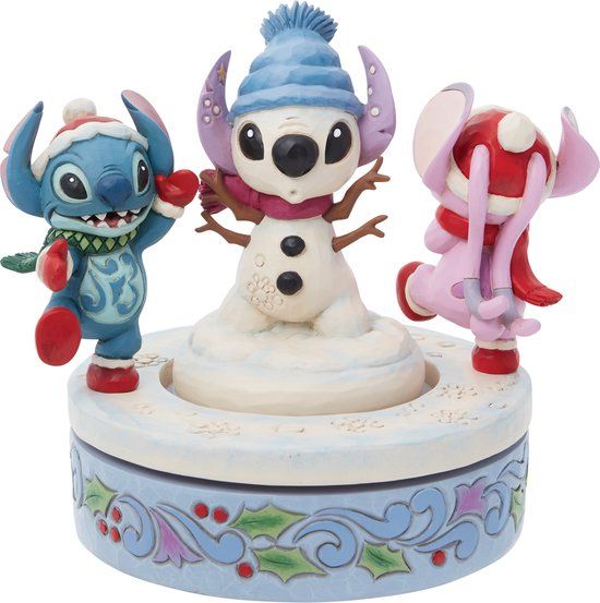 Disney Traditions Stitch and Angel Rotator - 18 cm - Disney by Jim Shore - 2023