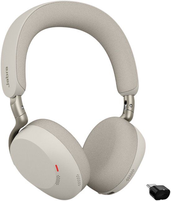 Jabra Evolve3 75 MS + Link 390c Headset Draadloos Hoofdband Oproepen/muziek USB Type-C Bluetooth Grijs