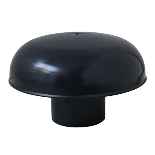 First Plast CDVM63A ventilatiekap met net, leisteen, binnendiameter 63 mm
