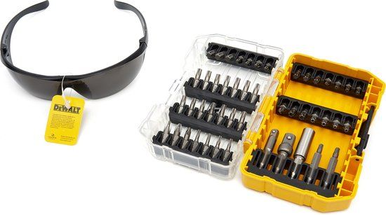 DeWalt DT70704-QZ bitset in Tough Case met GRATIS veiligheidsbril. 47-delig