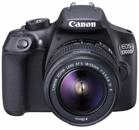Canon EOS 1300D + 18-55mm IS II + 100EG Tas + 8GB SD SLR camerakit