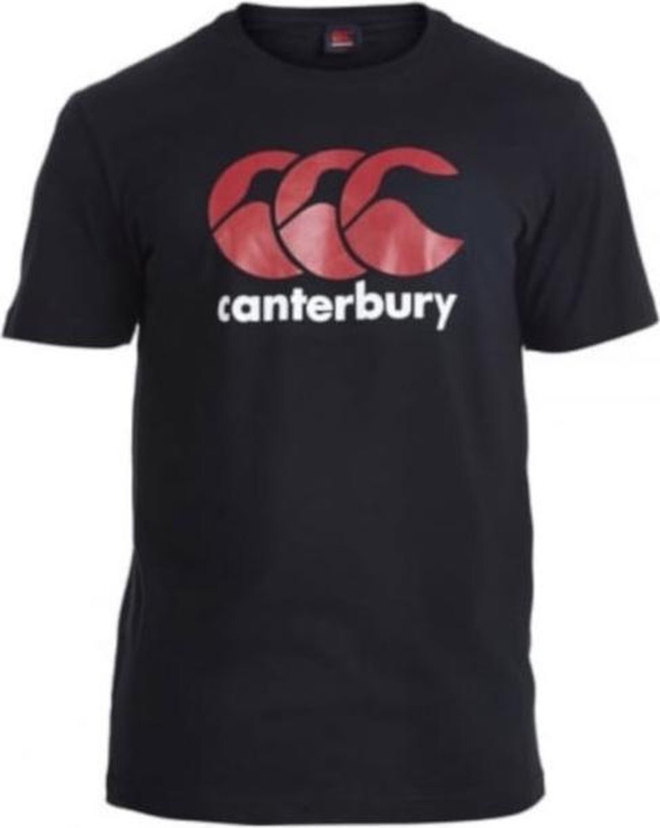 Canterbury shirt Logo heren katoen zwart/rood/wit