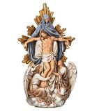 Romeinse engel met Christusbeeldje, hoogte 33,7 cm
