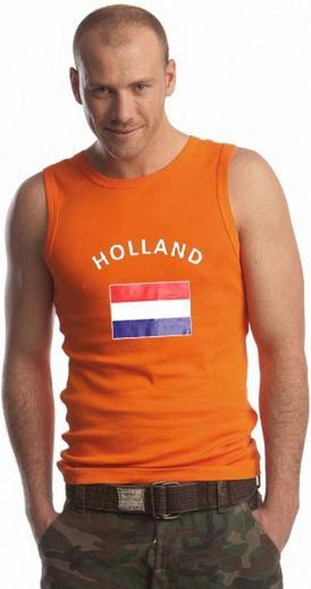 Shoppartners Oranje heren singlet Holland 2XL