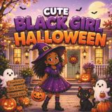Cute Black Girl Halloween: 50 Cozy & Spooky Coloring Pages for Kids Featuring Cute Costumes, Pumpkins, Trick-or-Treating and Magical Autumn Fun