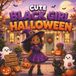 Cute Black Girl Halloween: 50 Cozy & Spooky Coloring Pages for Kids Featuring Cute Costumes, Pumpkins, Trick-or-Treating and Magical Autumn Fun
