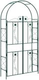 vidaXL Tuinboog Groen 115 x 37 x 226 cm Staal