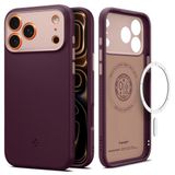 Spigen Nano Pop MagFit Hoesje Geschikt voor Apple iPhone 17 Pro - Back Cover Compatibel met MagSafe - Bordeaux rood