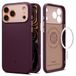 Spigen Nano Pop MagFit Hoesje Geschikt voor Apple iPhone 17 Pro - Back Cover Compatibel met MagSafe - Bordeaux rood