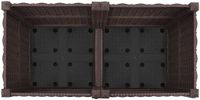 vidaXL Plantenbak met wielen Bruin 80 x 40 x 44 cm PP