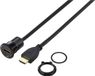 Tru Components TC-11980468 HDMI-paneeladapterbus HDMI-bus - HDMI-stekker Zwart Kabellengte: 90 m