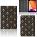 B2Ctelecom iPad 10.2 2019 | iPad 10.2 2020 | 10.2 2021 Housse pour tablette Fleur de lys