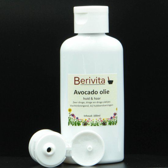 Berivita Avocado Olie Puur 100ml - Huid & Haar - Koudgeperst