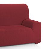 Martina Home 3-zits stretch bankhoes, stof, bordeaux, 3 pleinen (170 a 220 cm)