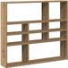 vidaXL Wandschap 90x16x78 cm bewerkt hout artisanaal eikenkleurig