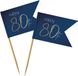 Folat Party Products Folat Prikkers Elegant True Blue 80 Jaar - 36 stuks