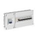 FAMATEL Inbouwkast Vita | IP40 | ICP 32+14 elementen | met elektrische beveiliging | 195 x 394 x 62 mm | grijs, wit