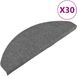 vidaXL Trapmatten zelfklevend 30 stuks grijs 65x22,5x3,5 cm