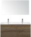 BES LED Seville Badmeubelset 120 cm - 2 Laden Tabacco Edge - Dubbele Wastafel met Spiegel