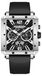 Pagani Design Perseity Montres pour hommes, mouvement à quartz, chronographe, noir/argent