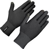 Touchscreen GripGrab Merino Wool Liner Handschoenen Fiets Onderhandschoenen Touchscreen Fietshandschoenen met Merinowol - Zwart - Unisex - Maat M/L