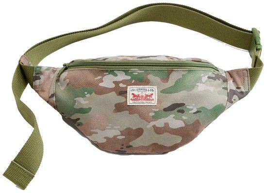 Levis Accessories Duboce Sling Heuptas Grijs Polyester Camouflage Unisex