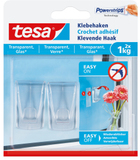 Tesa 77735 - Klevende haak - Transparant - 2 stuks