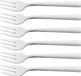 Ibenzoa® Set de couverts à dessert (6 pièces) en acier inoxydable 18/10 – fourchettes élégantes et lavables au lave-vaisselle pour desserts et gâteaux