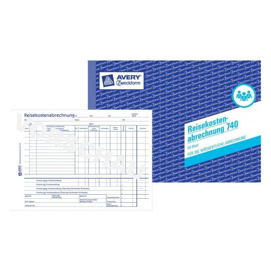 Avery 740 Wit, Blauw Papier Zakelijke registers