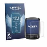 Savvies - Screenprotector voor ZMCVOE Bike Computer digital - Folie Beschermfolie transparant 6 Stuks