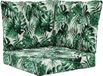 vidaXL Coussin de banc d'extérieur Polyester Motif Feuille 60 x 60 cm