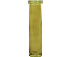 Non-Branded Vaas Missy 7 X 7 X 28,5 Cm Glas Mosterdgeel
