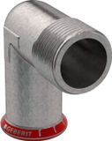 Geberit Mapress C acier coude de transition 90° zingué raccord fileté 22mmxR3/4